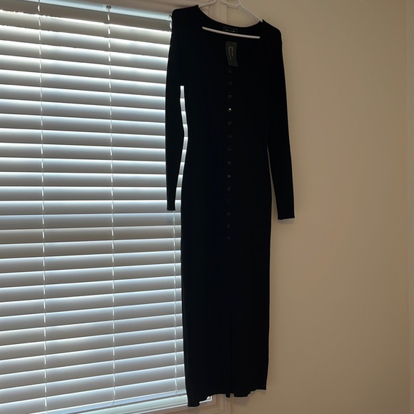 NWT Freda Marie long sleeve ribbed dress - Picture 3 of 7
